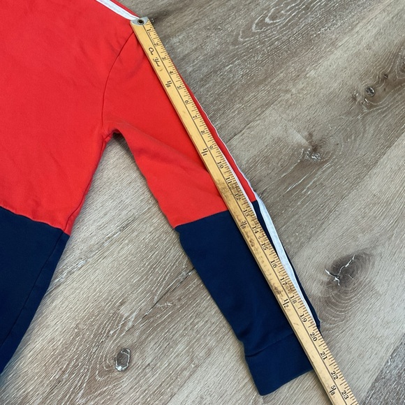 Adidas - Red & Blue Hooded Sweatshirt - Youth Medium 10-12 - Picture 11 of 13